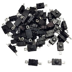 50/100/200x KAN-28 Flashlight Switch AC 250V 1.5A Self-Lock Push Button Switchs