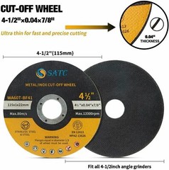 500 Pcs 4-1/2″ x .040″ x 7/8″ Cut off Wheels Stainless Steel Metal Cutting Discs
