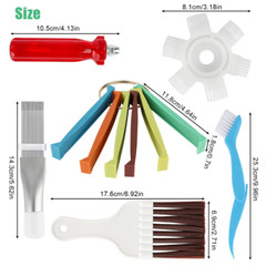 5in1 Air Conditioner Fin Cleaner Set Fin Comb Condenser Straightener Clean Brush