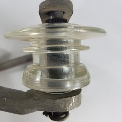 Case Span Bracket RH ALCOA P207/FC SE1 4 Glass Insulators Telegraph Phone 1950s