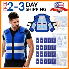 Cooling Vest for Men Women, Ice Vest with 20 Reusable Gel Ice Packs, High Vis…