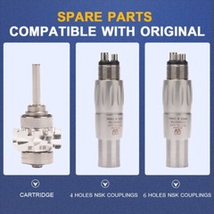 Dental unit optical led motor air turbine high speed handpiece Quattro Spray 6H