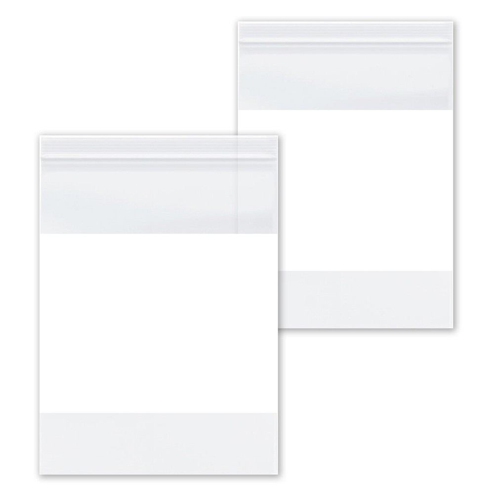 4 Mil Reclosable Bag with White Block 3″ x 5″ Plastic Bag Durable Clear 1000 Pcs