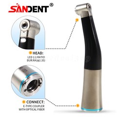 SANDENT Dental 1:1 Fiber Optic Contra Angle Low Speed Handpiece Inner Channel MX