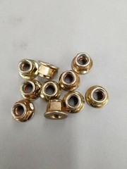 (10) M10-1.25 or 10mm Metric Hex Flange Stop Lock Nut / Nylon Insert ,Class 8