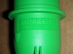 Mennekes Type 2189, D-57399, 100-300Hz, 50-500V 3P+N+G, 16A, 10H Const Mach Plug