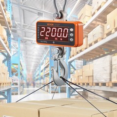 Digital Crane Scale, 2200 lbs/1000 kg, Industrial Heavy Duty Hanging Scale with