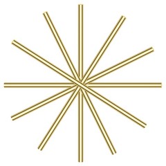 4 Pieces 12 inches, 1/4 inch Brass Rods Brass, Solid Round Rod Lathe