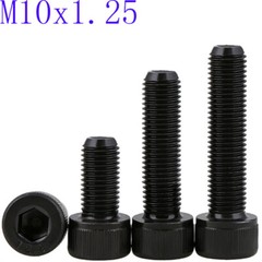 M10 – 1.25 FINE Thread Socket Head Caps Screws 12.9 Alloy Steel Black Oxide
