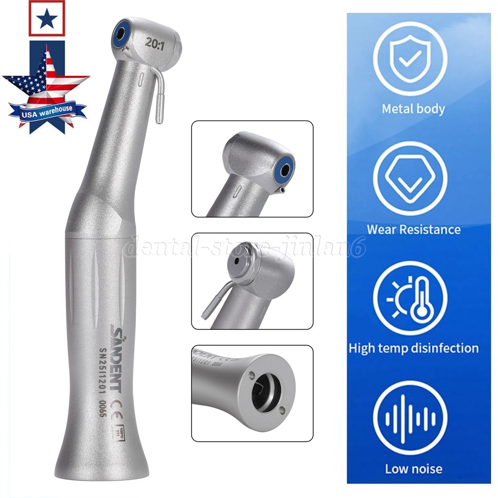 Dental Implant Handpiece 20:1 Contra Angle Fiber Optic E Type Fit NSK KaV