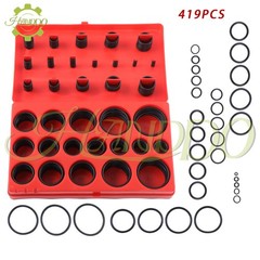 419pcs Universal O Ring Assortment Metric Oil Proof Kit 32 Size O-Ring Rubber