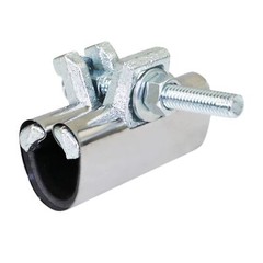 2 in. x 3 in. Long 1-Bolt IPS Pipe Repair Clamp, Stainless Steel