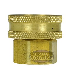 1/2″ to 3/4″ Female Garden Hose X Female NPTF Swivel Hex Head Adapter 75 PSI Max