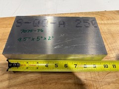 7075 T6 Aluminum Billet Stock 9.5 x 5 x 2 Block