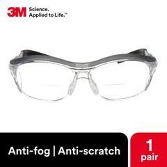 3M NUVO BiFocal READERS Safety Glasses Clear Anti Fog ANSI Z87Protective Eyewear