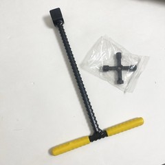 12″ Water Meter Key – Professional Garden & Plumbing Tool T-handle 4-way Spigot