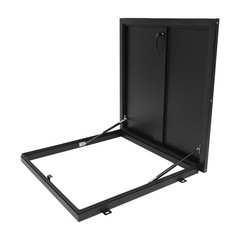 Aluminum Alloy Roof Hatch 27.5*27.5in Roof Access Hatch Roof Security Door Black