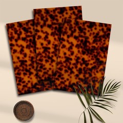 TOEPODO Tortoise Shell Cast Acrylic Sheets 1/8 Thick Acrylic Leopard Pattern …