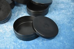 5 New 2oz chew cans plastic 2.5″x7/8″ Storing Spices, Candies, BPA-free