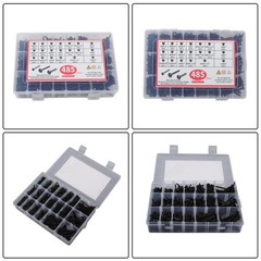 Round Head Truss Head Flat Head Screws Assortment – 485 Pcs #6 #8 #10