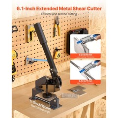 Uimoso 6 in Manual Sheet Metal Shear Hand Plate Cutter for Q235 Processing