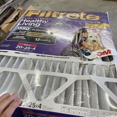 Filtrete 20x25x4SlimFit AC Furnace Air Filter MPR 1550 DP Healthy Living Ultr…