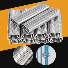 1800Pcs Type M Nail Ring, Wire Cage Clips, Galvanized Steel M Clips Hog Ring …