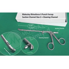 A Kennedy-Blakesley Rhinoforce Suction Punch 45° Angle Up Tip Size 3 ENT Forceps