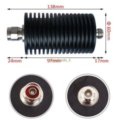 3db,6db,10d,15db,20db,30db,40db,50db, 60db 100 Watt rf Fixed Attenuator DC-3/4G-