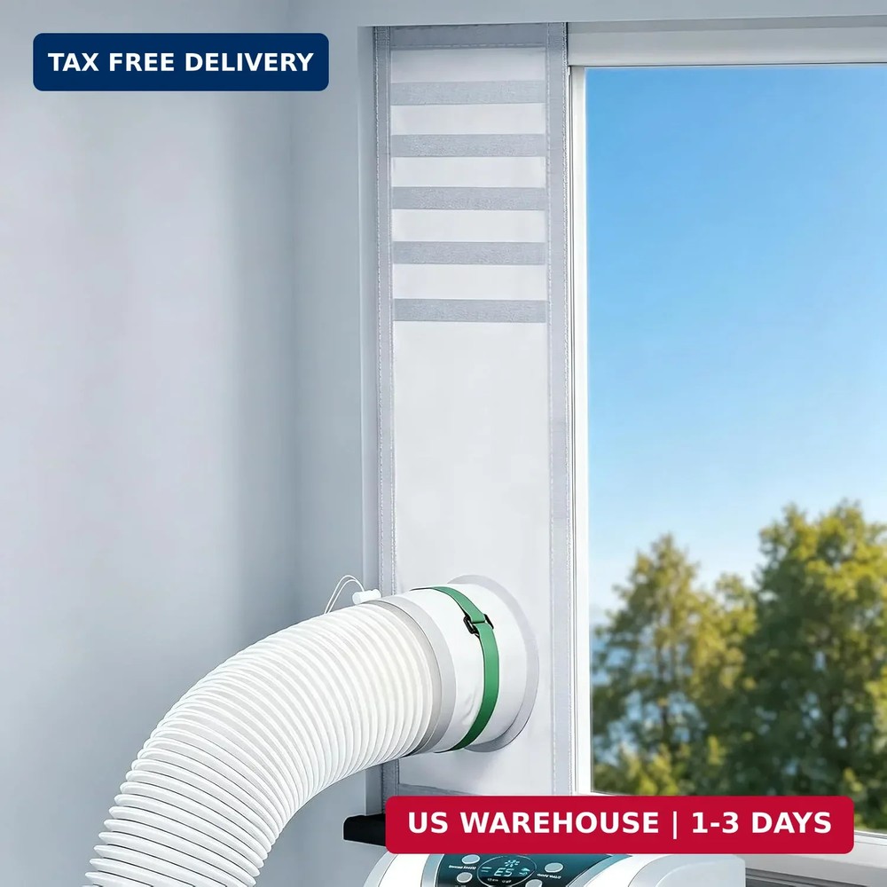 LOVIGA Portable Air Conditioner Window Vent Kit, 100% Sealing Portable AC Window