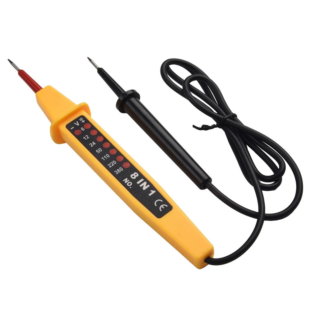 Voltage Tester 8 In1 Voltage Tester 50 – 500Hz 6-12 – 24 – 50VDC Material Metal
