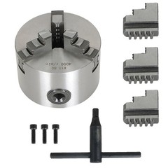 3 Jaw Lathe Chuck Manual Chuck 3″ K11-80 80mm Self-centering Lathe Drilling Part