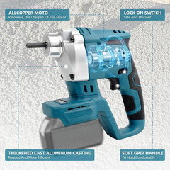Cordless Handheld Concrete Vibrator Tool, Compatible with Makita 18V Battery (No