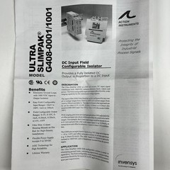 NEW Weidmuller Ultra Slimpak G408-0001 Signal Conditioner Action Instruments