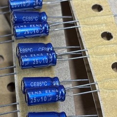 500 PCS ELNA RE3-25V100ME3#B-T36 10uF 25V Radial Electrolytic Capacitors NOS