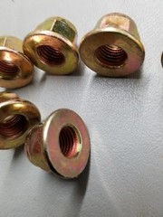 (10) M10-1.25 or 10mm Metric Hex Flange Stop Lock Nut / Nylon Insert ,Class 8