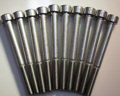 M8 -1.25 x 80mm 18-8 Stainless Steel Allen Hex Socket Head Bolts 10pcs