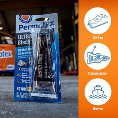 Permatex 82180 Ultra Black Maximum Oil Resistance RTV Silicone Gasket Maker, Sen