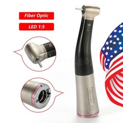 1:5 ratio Dental Fiber Optic LED Contra Angle Handpiece Inner 4 Spray /Rotor fr