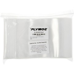 Plymor 6″ x 9″, 4 Mil Heavy Duty Zipper Reclosable Plastic Bags