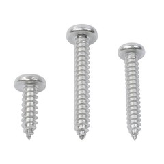 550Pcs 304 SS Wood Screws, Phillips Head #4 #6 #8 #10 #12 Assortment
