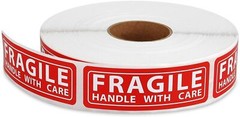 1 Roll 1000 1 x 3 FRAGILE HANDLE WITH CARE Stickers Labels Mailing Shipping