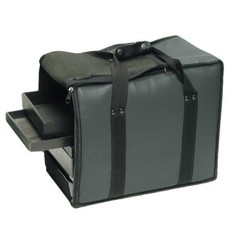 Jewelry Carrying Case Travel Jewelry Case Gray Salesman Travel Case W / 12 Trays