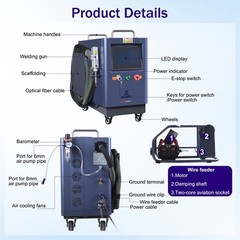 1500W 4in1 Handheld Laser Welding Cleaning Machine Air Cooling Welder