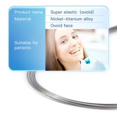 AZDENT Alambres de arco redondo superelástico Niti de ortodoncia dental Ovoide