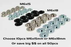 10pcs M6x15 or M6x18 Shoulder Washer Collar Fit Kawasaki KX250F KX450F Motocross