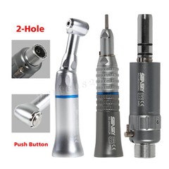 SEASKY Dental Slow Low Speed Handpiece Contra Angle Straight Air Motor 2/4Hole