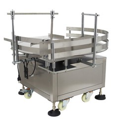 31.5in Dia. Desktop Automatic Bottle Accumulator Round Bottle Organizer 110V