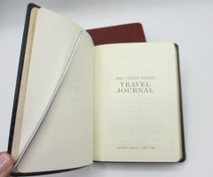 United States Travel Journal 6″ Soft Leather Cover Graphic Image Crocodile BLACK