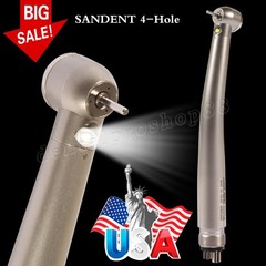 Dental Fiber Optic E-generator LED High Speed Handpiece Internal 3 Spray 4 Hole